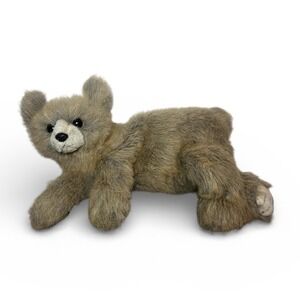 Vintage Ty Inc 1994 Grizzly Bear Plush Shaggy Brown Fur Stuffed Animal 16"